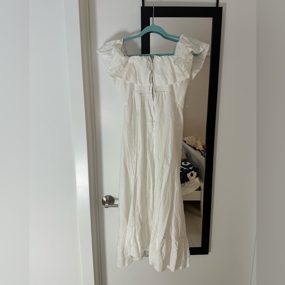 Aritzia Wilfred maxi linen marmion dress in white size 8 NWT - Picture 9 of 9